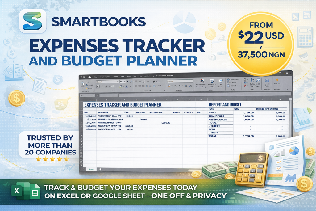 SMARTBOOKS EXPENSES TRACKER AND BUDGET PLANNER-DOWNLOADABLE – E-BOOKS ...
