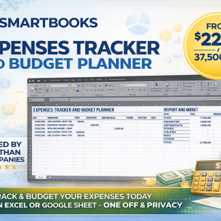 SMARTBOOKS EXPENSES TRACKER AND BUDGET PLANNER-DOWNLOADABLE